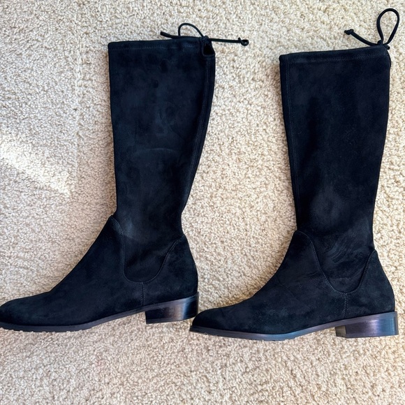 Stuart Weitzman Classic Black Over the Knee Boots - Picture 2 of 8